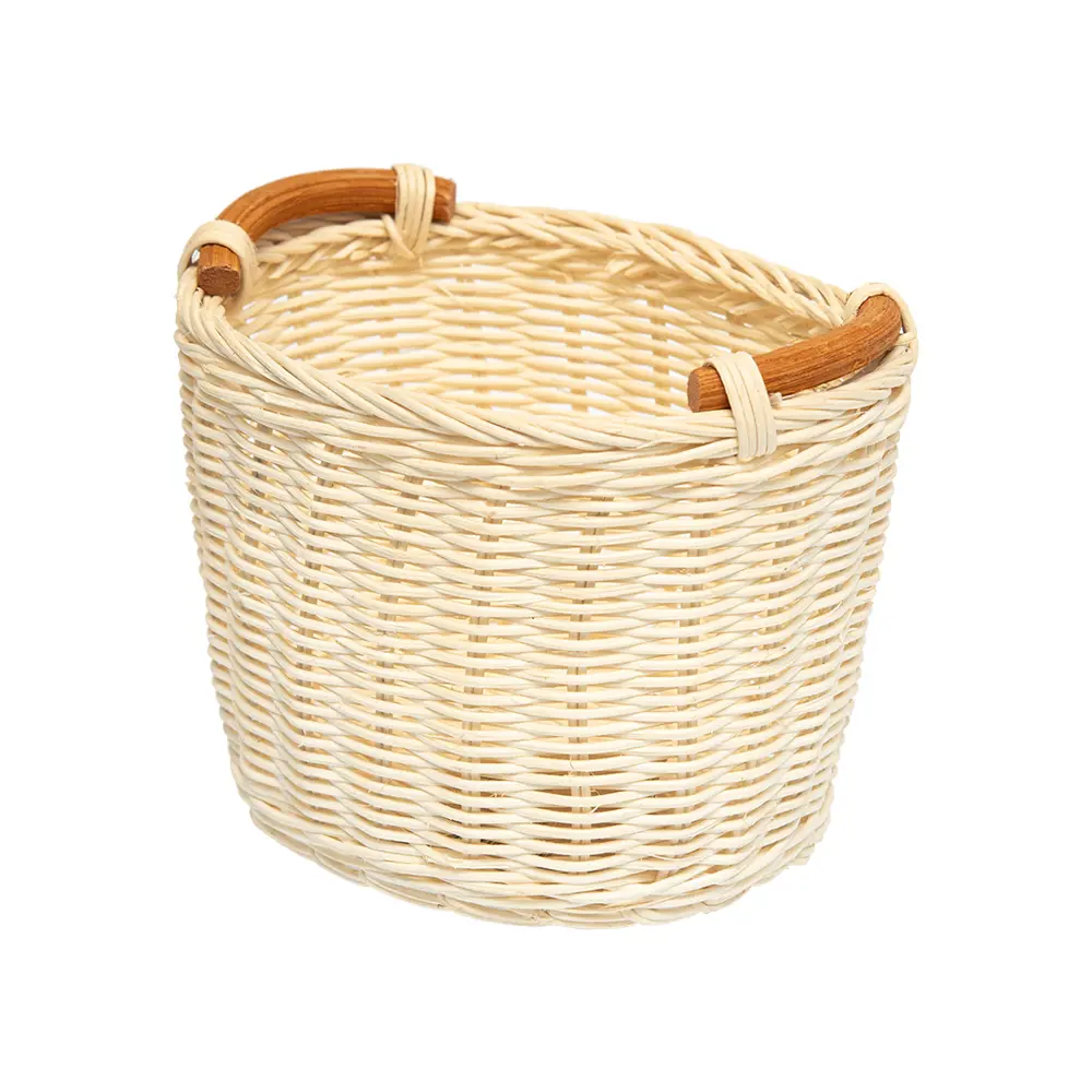 Корзина настольная с ручками 18x14x16 см цвет белый ротанг 86255609 STLM-2027759 Santreyd 