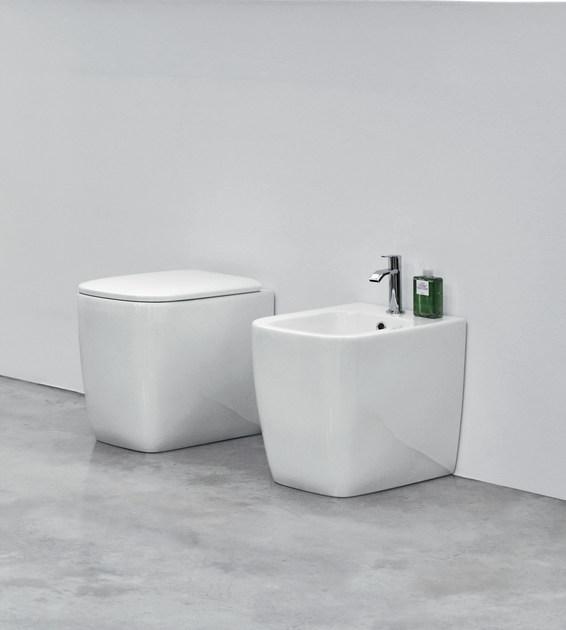 Приставной унитаз напольный Белый Nic Semplice Италия sun-id-1352227 - Вид №1