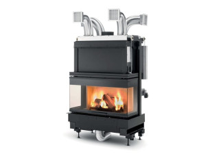 Дровяной камин класса A+с тройным фасадом