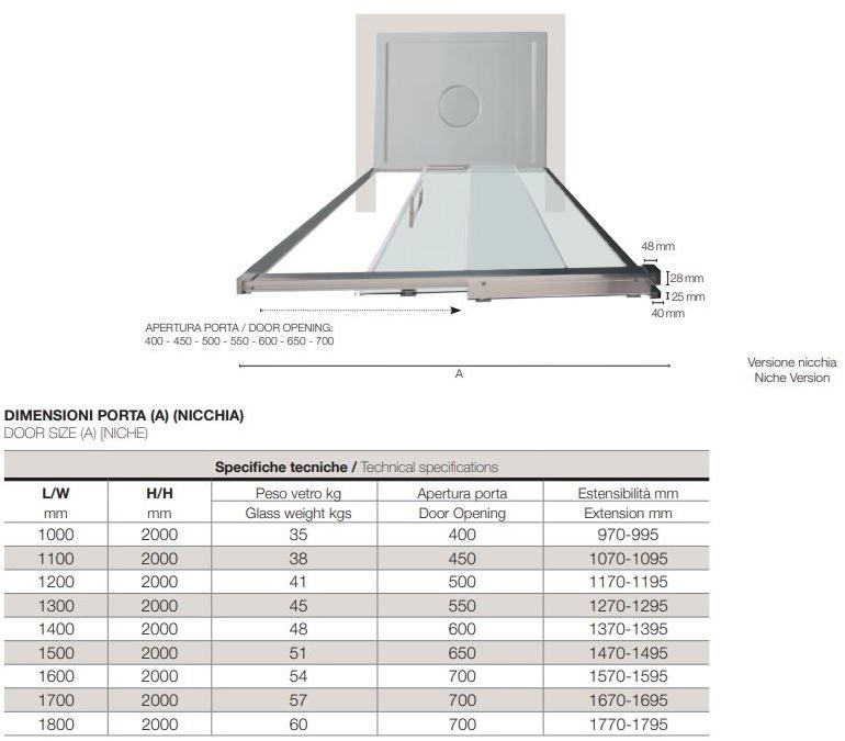 TAMANACO Душевая ниша с раздвижной дверцей sun-id-1466039 - Вид №1