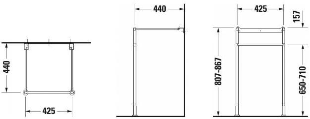 Напольная раковина стоящая овальная Duravit Starck 3 sun-id-1357615 - Вид №2