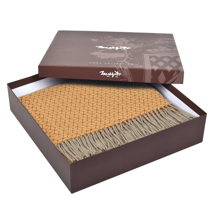 Плед Cristalinno, 130х180 см, горчичный MARZOTTO CRISTALINNO0005 - Вид №2