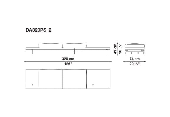 3-местный тканевый диван с полуостровом B&B Italia док ARCH-00061121 - Вид №117