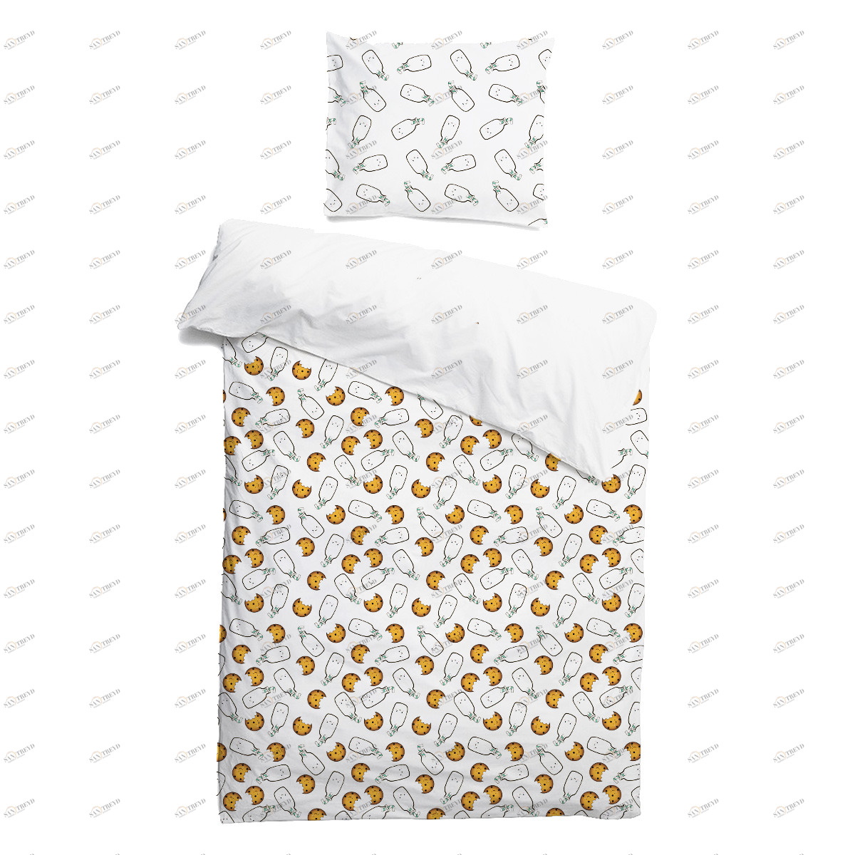 Комплект детского постельного белья "Печеньки с молочком" VAMVIGVAM  282087 Белый;бежевый Santreyd 