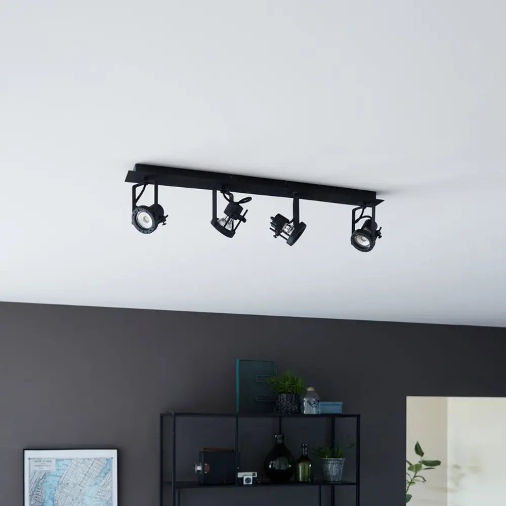 Спот поворотный Technic планка, 4 лампы, 8 м², цвет чёрный 82042281 STLM-2174269 INSPIRE  - Вид №1