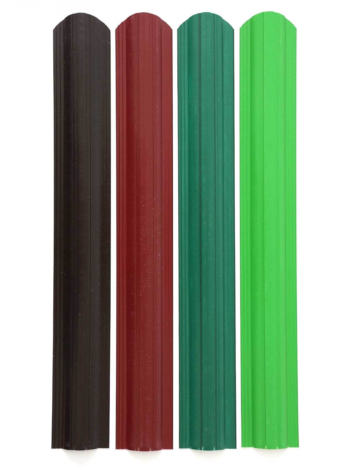 Штакетник пластиковый терракот RAL 3011 ГеоПластБорд GPBST-159 - Вид №6