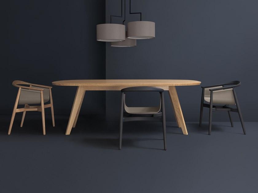 ZEITRAUM Овальный обеденный стол из массива дерева Cena sun-id-1393037 - Вид №4