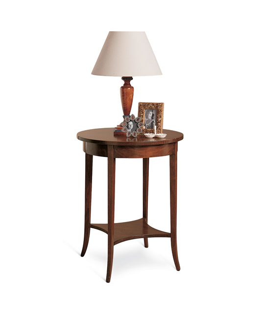 1698 Tifernoit Круглый журнальный столик с полкой Ingresso 