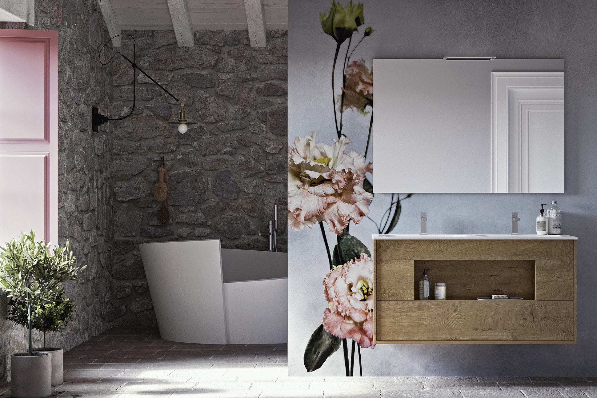 Lume 01 Mastella  Lume  Комплект мебели для ванной 