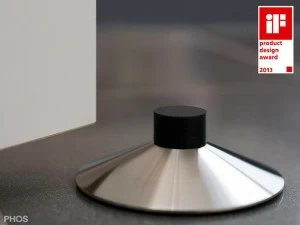 TSB100-18 Дверной стопор/дверной клин вулкан отдельностоящий ø100 мм, высота 3,3 см. PHOS