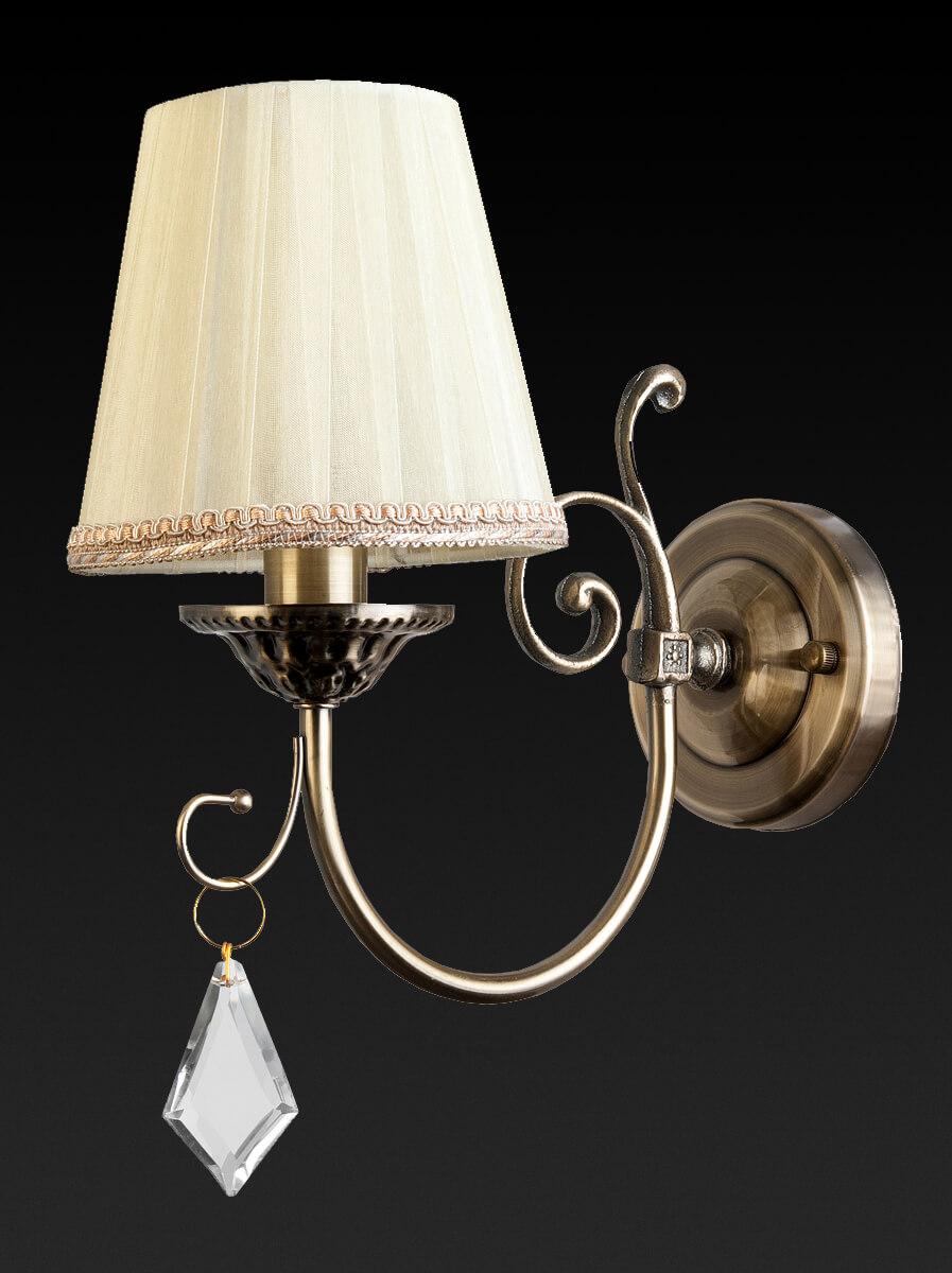 Бра с абажуром бежевое Monica TL5660B-01AB TOPLIGHT MONICA 00-3928131 Бежевый;золото - Вид №2