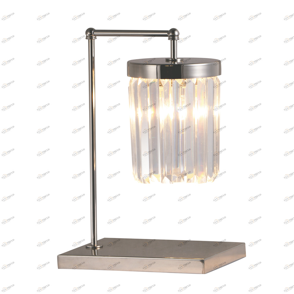 Настольная лампа Pimlico Gold от Delight Collection прозрачная с никелем KR0773T-1 DELIGHT COLLECTION ИНТЕРЬЕРНЫЕ 244912 Прозрачный;серебро 