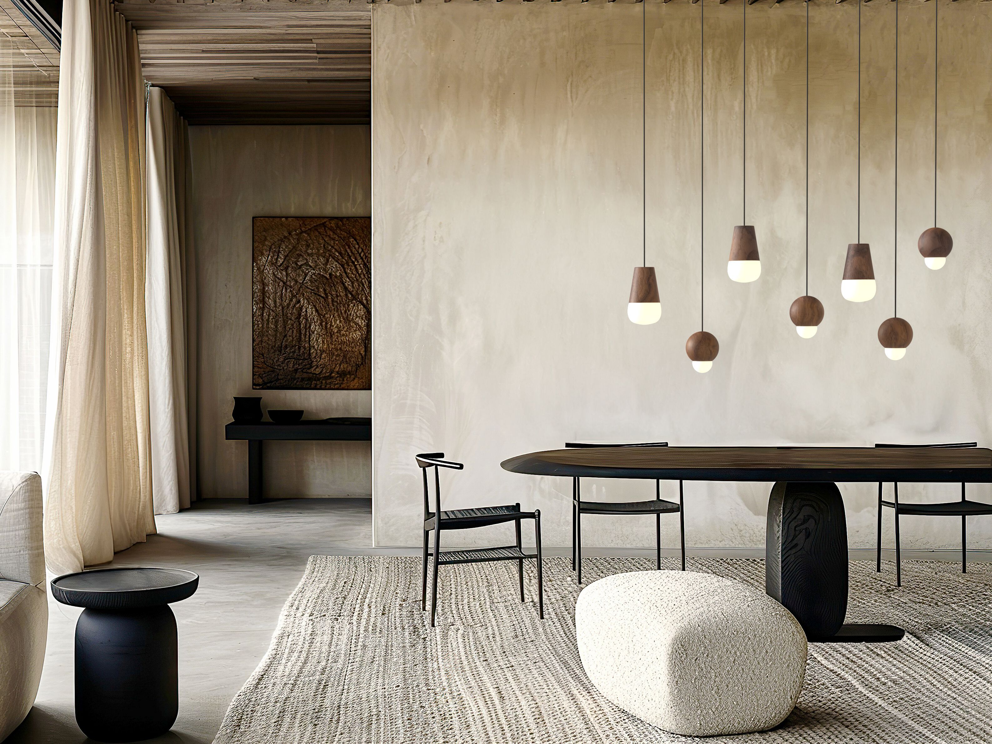 Деревянный светодиодный подвесной светильник Hind Rabii Осло ARCH-00036104 - Вид №3