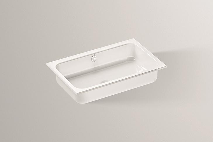 2255700401 Раковина, встраиваемая под столешницу, ub.sr650, белая, противомикробное Alape серия SR (Stream) 