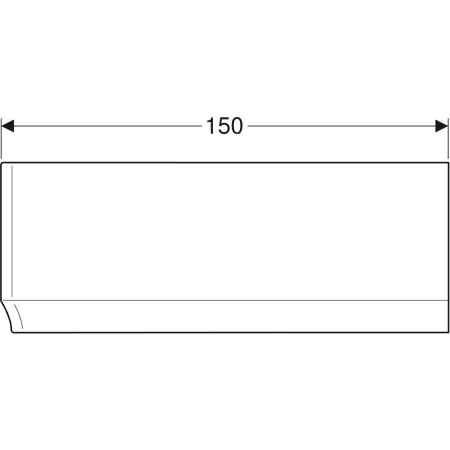 554.825.01.1 Передняя обшивка Geberit Renova для асимметричной ванны, левая Geberit  - Вид №8