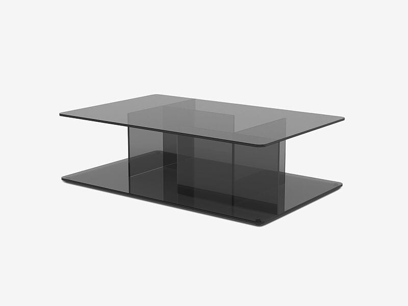 Прямоугольный журнальный столик из закаленного стекла Case LUCENT ARCH-00147658