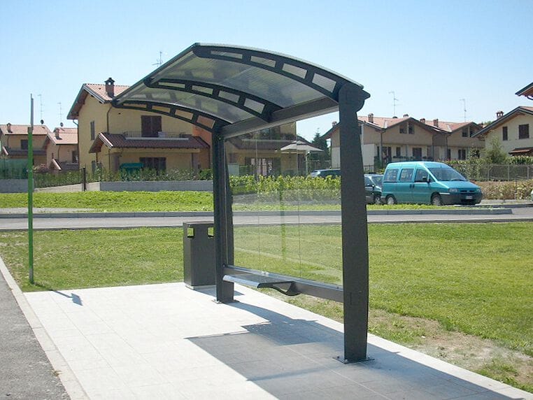 Стальной и стеклянный навес для автобусной остановки Studio Città LIGHT ARCH-00093184 - Вид №3
