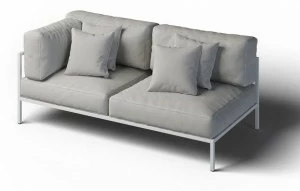 Laubo Левый угол 2-х местный садовый диван Cosi