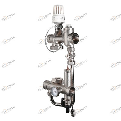 VT.VALMIX.0.130 Насосно-смесительный узел для теплого пола VALTEC VALMIX Valtec 200 мм, 130 мм 