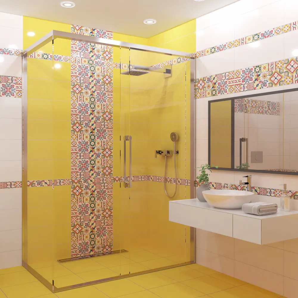 Плитка настенная Azori Festa 20.1x50.5 см 1.52 м² цвет бежевый 82472923 STLM-2181280  - Вид №8