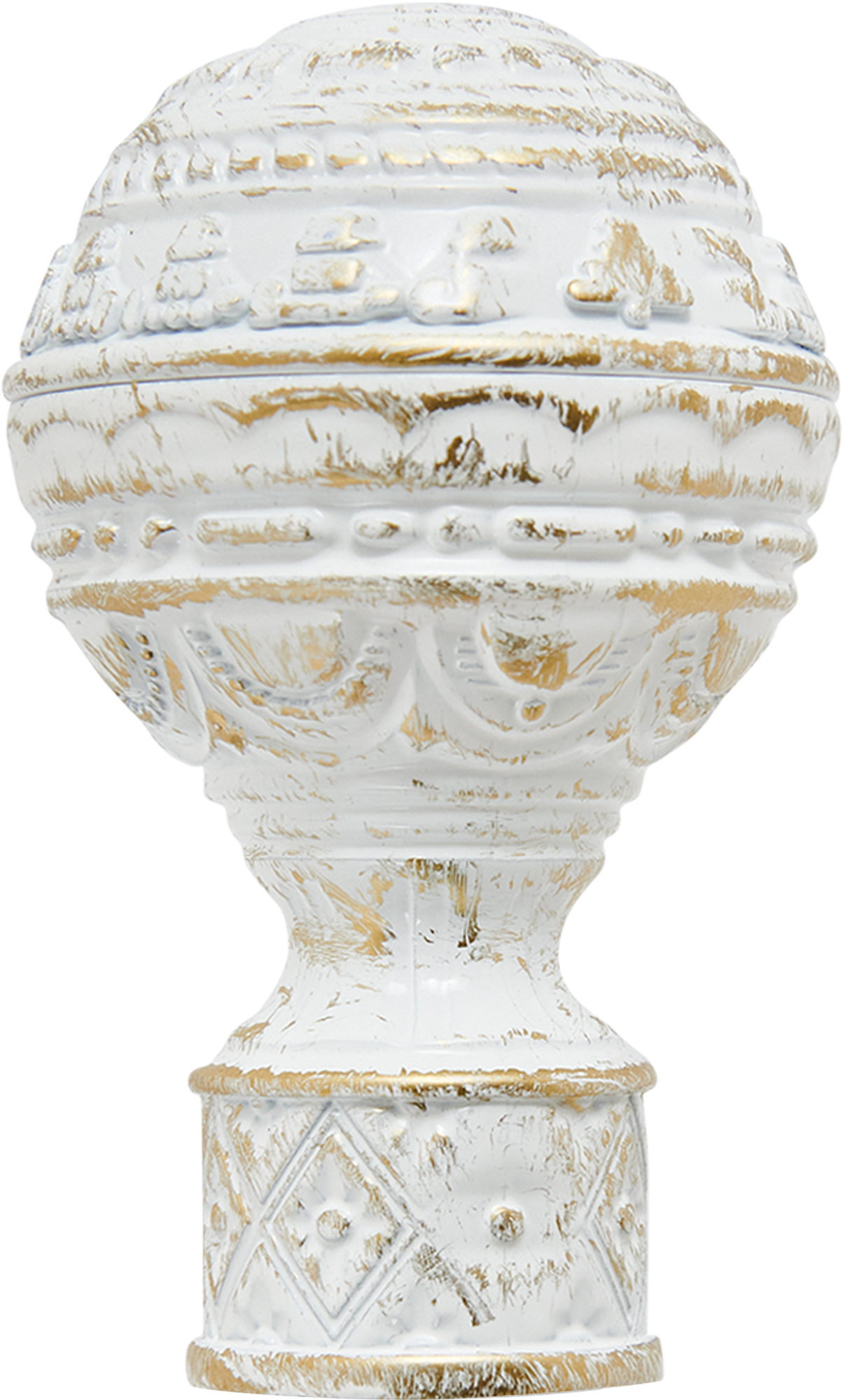 Наконечник декоративный Ампир 20 см белый алюминиевый INSPIRE 86421295 STLM-0068874