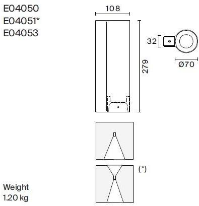 LUCEPLAN Регулируемый настенный светильник из экструдированного алюминия E04 sun-id-1416129 - Вид №2