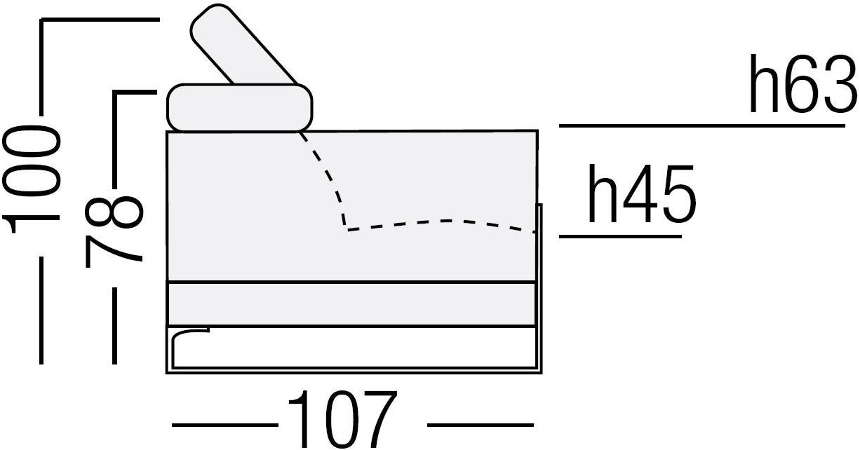 Egoitaliano 2-х местный диван с шезлонгом sun-id-1442441 - Вид №2