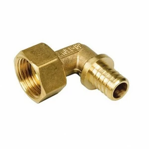 Угол с накидной гайкой надвижной-В Rautitan RX Rehau 16 x 1/2" бронза