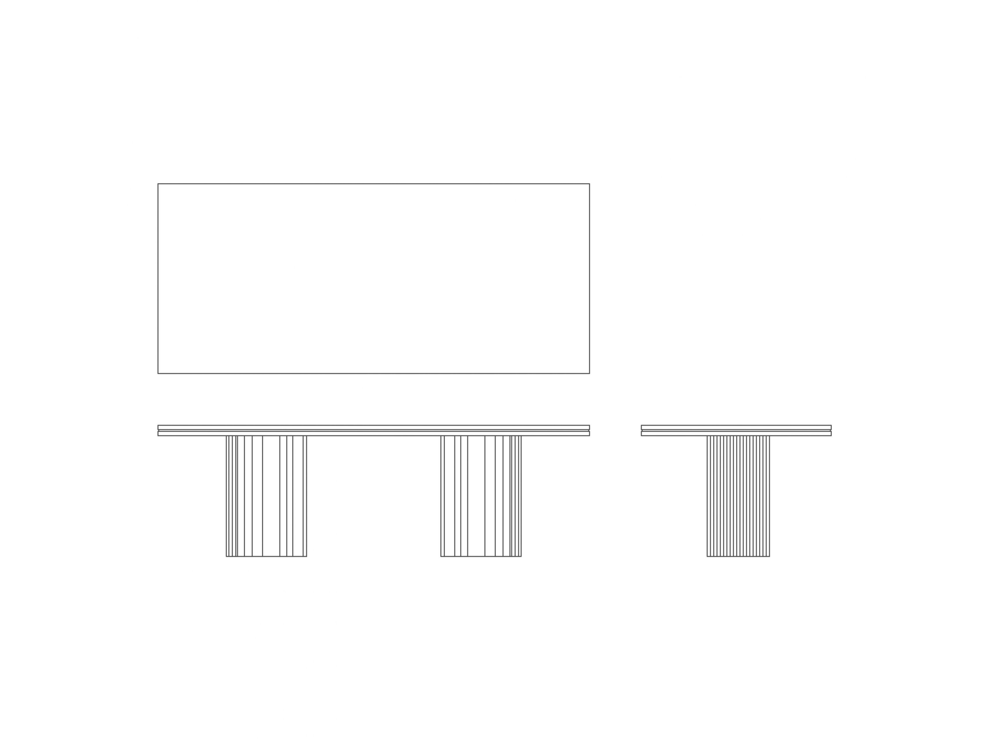 Прямоугольный деревянный обеденный стол Casa Magna GINGER ARCH-00098805 - Вид №4