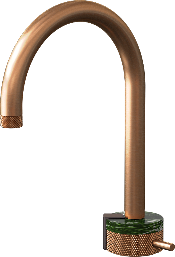 E-11502-R2MG-L2OX-BRG Однорычажный прогрессивный смеситель для раковины - излив 16см GRAFF MOD+