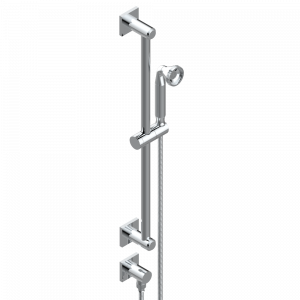 G1T-59 Душевая стойка 60 см с коленом, шлангом 1 м 50 см и ручным душем с жесткой струей Thg-paris Beluga Хром