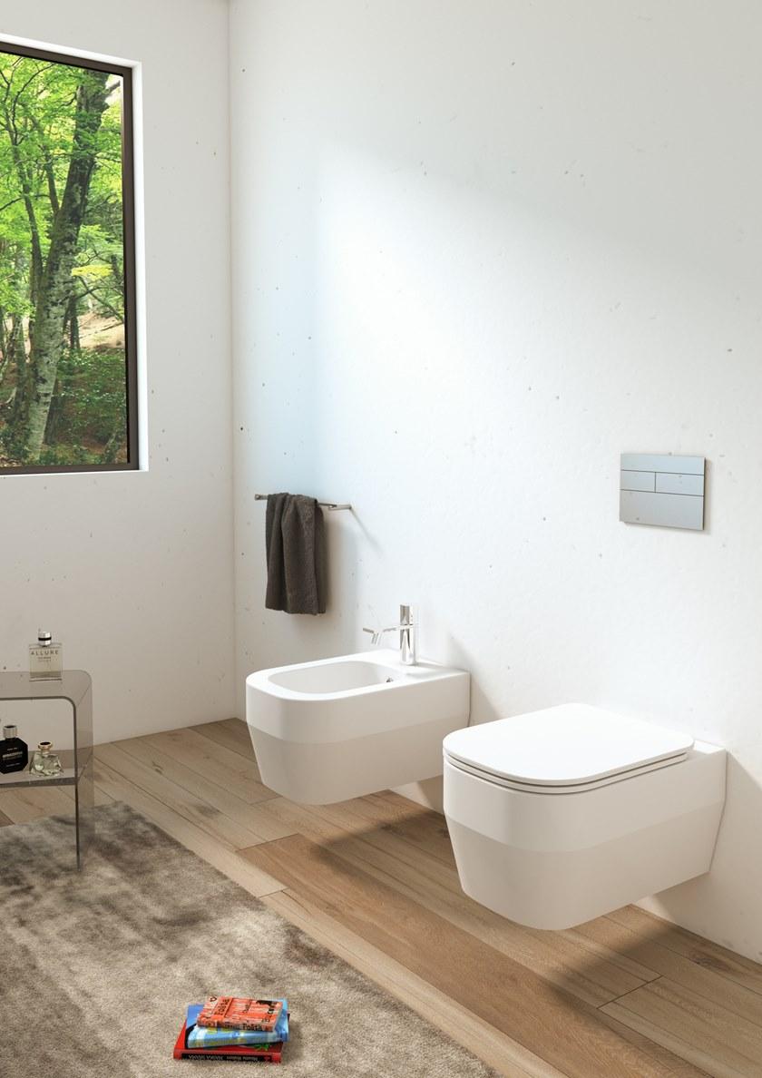 Tue120201 Подвесной унитаз настенный Белый Olympia Ceramica TUTTO EVO Италия - Вид №5