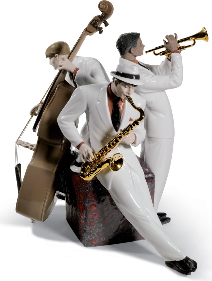 10669102 LLADRO Фигурка Lladro "Джазовое трио" 30х35см Фарфор Lladró 