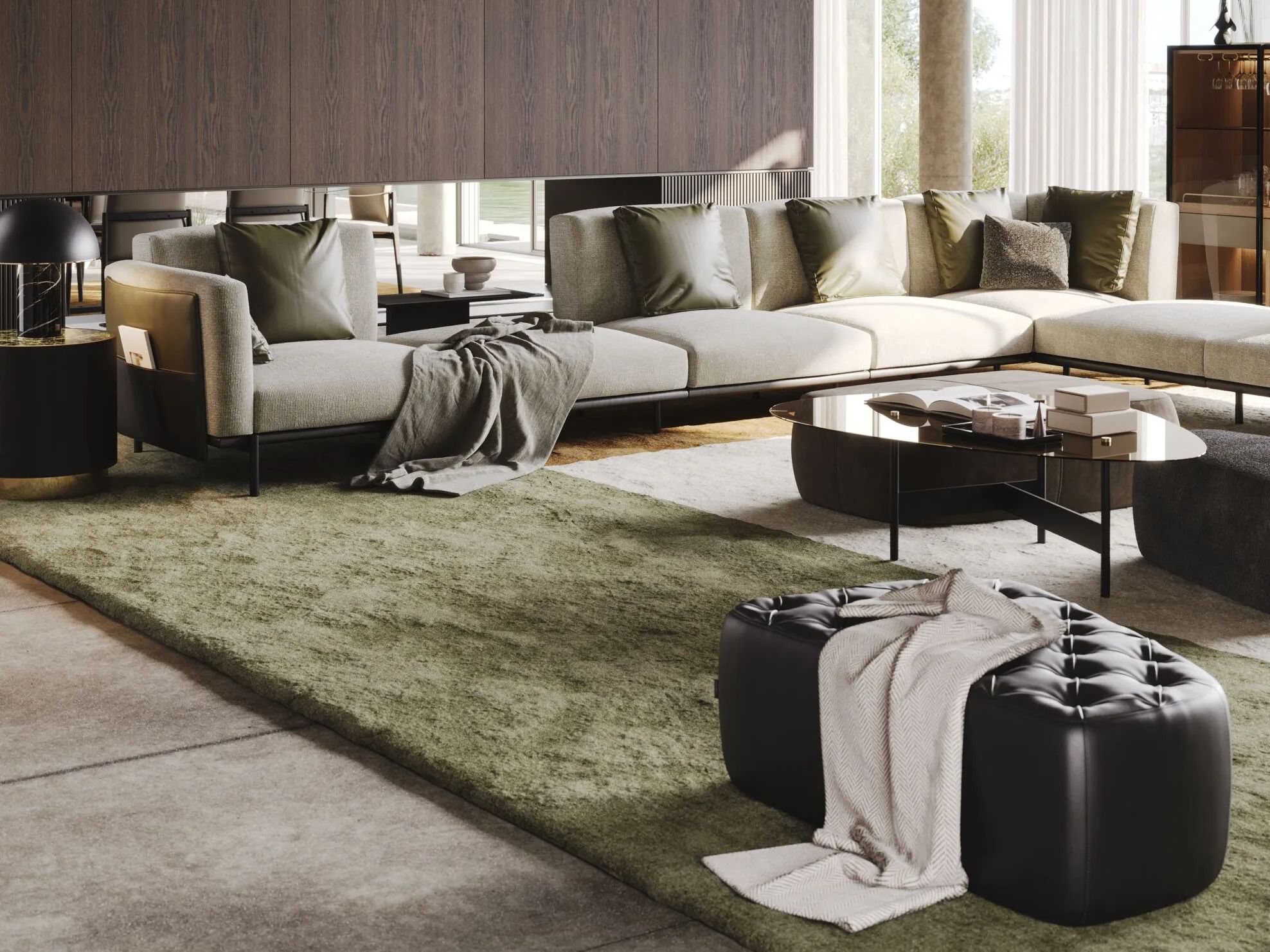 Стеклянный журнальный столик Laskasas холст ARCH-00050026 - Вид №2