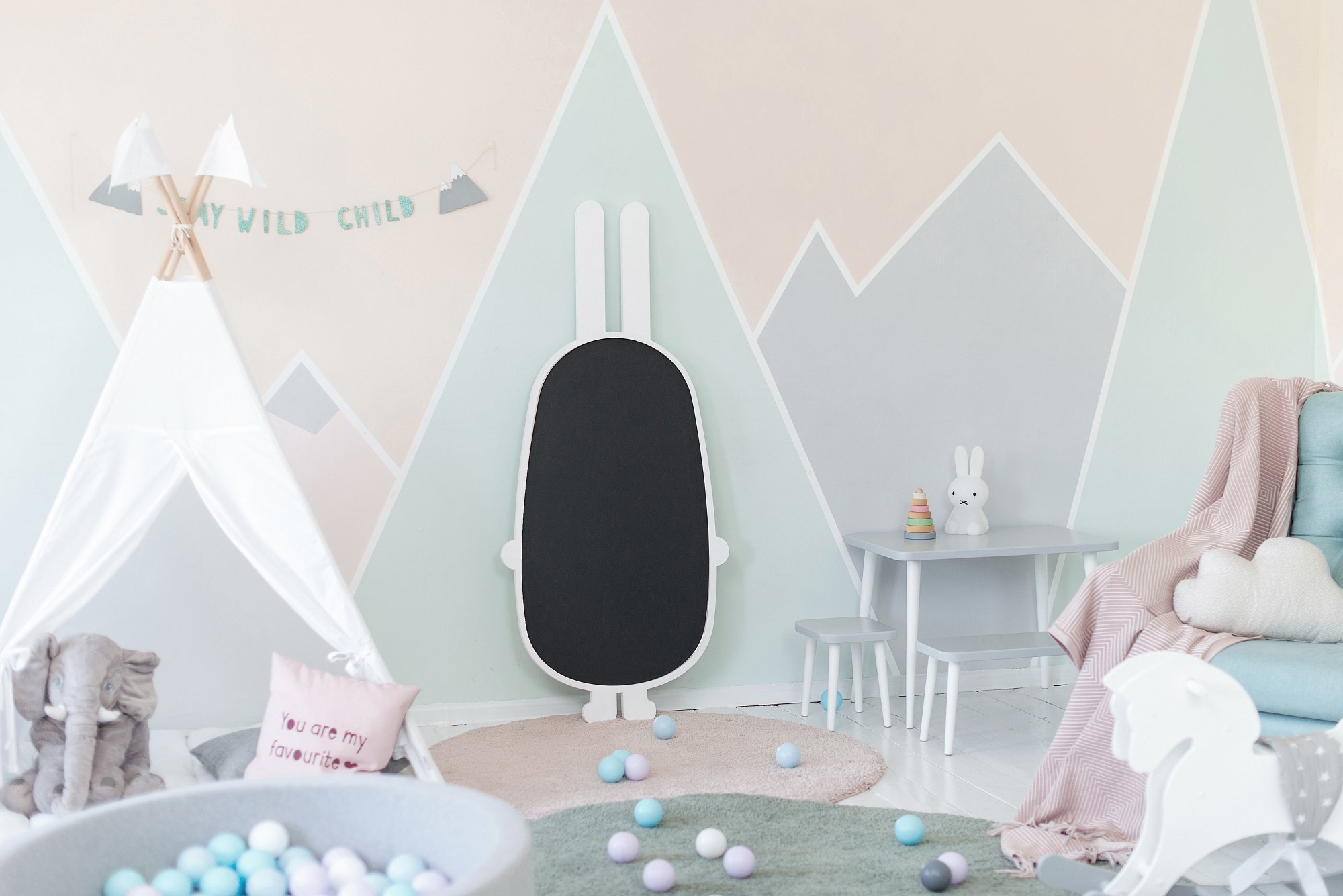 Магнитно-грифельная доска белая "Заяц" ЗАЯЦ  00-3859353 Белый Santreyd  - Вид №2