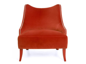 Тканевое кресло с подлокотниками