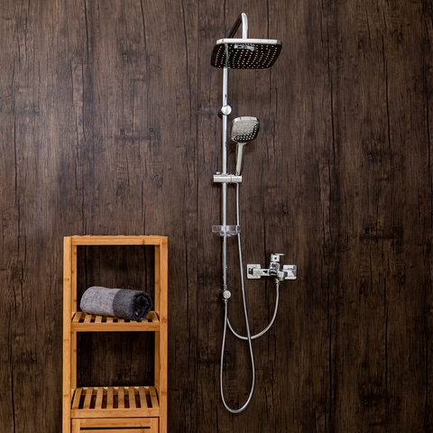 Orange Plito M16-933cr Душевая система в комплекте: смеситель для ванны с изливом; Белый sun-id-1516871 - Вид №4