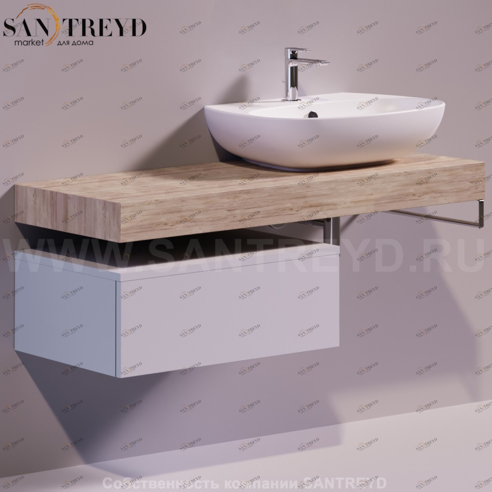 Столешница под раковину VIGNONI 120 см светлый дуб Simas VIM1ROVERECHIARO