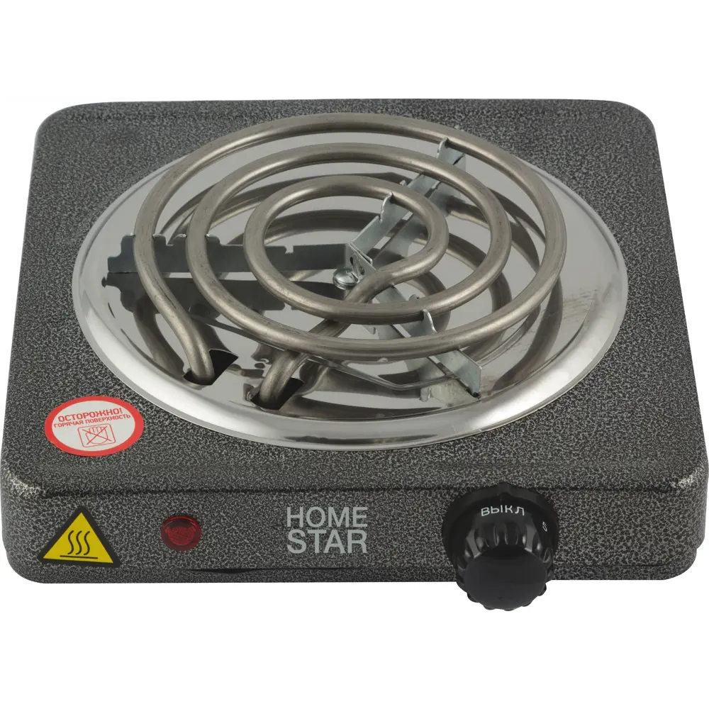 Электрическая настольная плита HomeStar HS-1103 24.6 см 1 конфорка цвет серый 86733000 STLM-2006608 Santreyd  - Вид №1