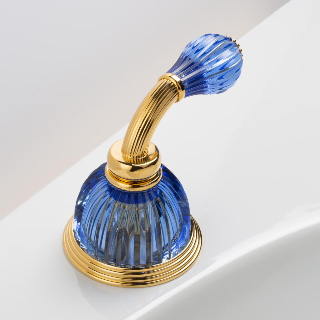 C59-333 C59-333 3-ходовой переключатель на ободе РУЧКА КУПОЛЬНАЯ CA Cristal & Bronze DÔME À MANETTES CANNELÉ  - Вид №1