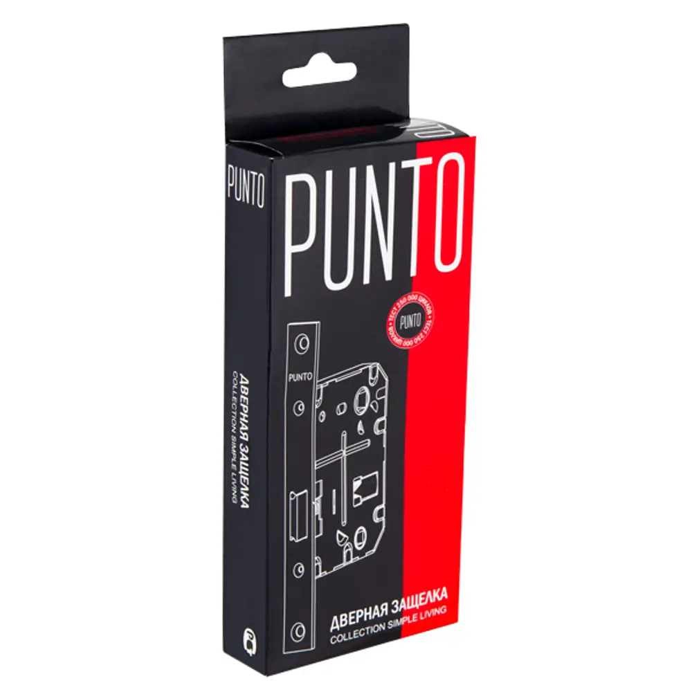 PUNTO METL72-50 — врезная защелка для сантехнических помещений в бронзовом исполнении 89408332 STLM-1573780 - Вид №1