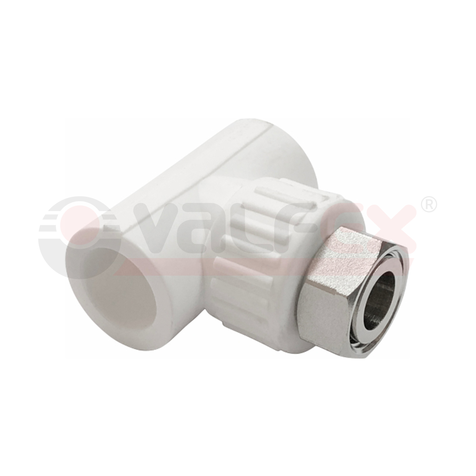 10140232 Valfex Тройник комбинированный с накидной гайкой 