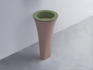 AMLA45-AG+AMPILT-AN+AMCOLT-CP Раковина Amedeo Tondo отдельностоящая cielo Enjoy + Amedeo