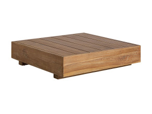 Деревянный квадратный низкий журнальный столик