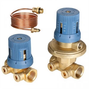 VT.040.G.30004 Автоматический регулятор перепада давлений в комплекте с запорно-регулировочным клапаном Valtec 1/2", 50–300 мбар