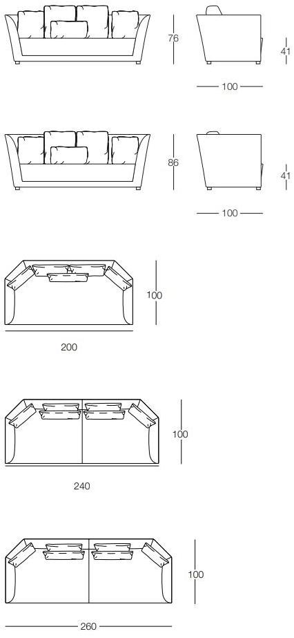 Frigerio Salotti Угловой диван из ткани с шезлонгом sun-id-1404525 - Вид №5