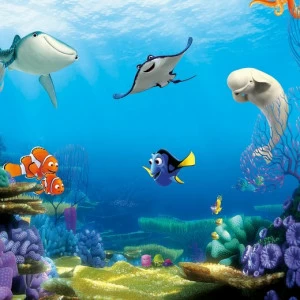 8-497-Finding-Dory Фотообои Komar Disney 2.54х3.68 м