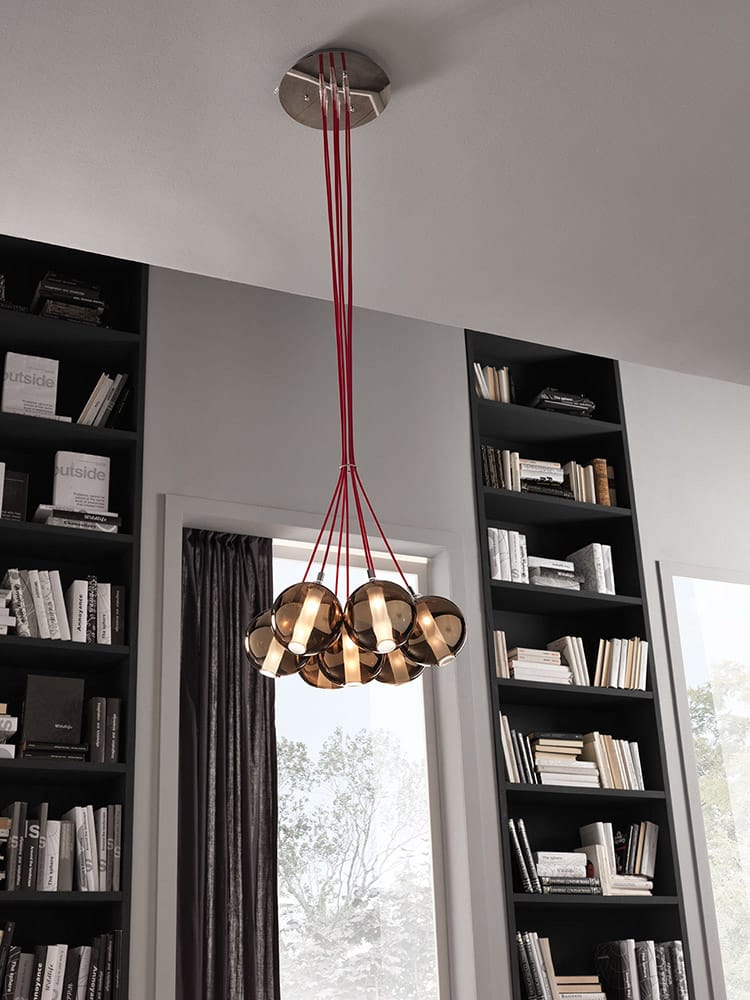 Металлический подвесной светильник из боросиликатного стекла Cangini & Tucci затмение ARCH-00053683 - Вид №3