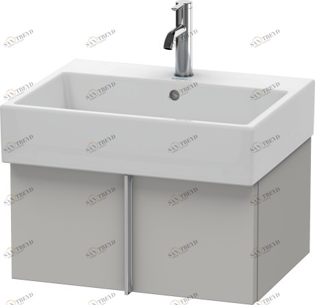 VA612500707 Vero Air Тумбочка подвесная Бетонно-серый матовый декор Duravit