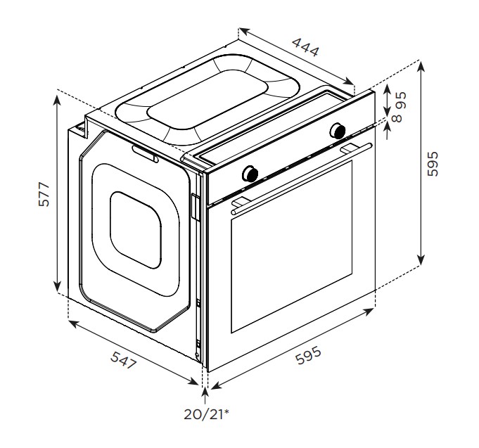 9048533 Электрический духовой шкаф Eigen BO-GCK1B черный STDN-0142935 - Вид №10